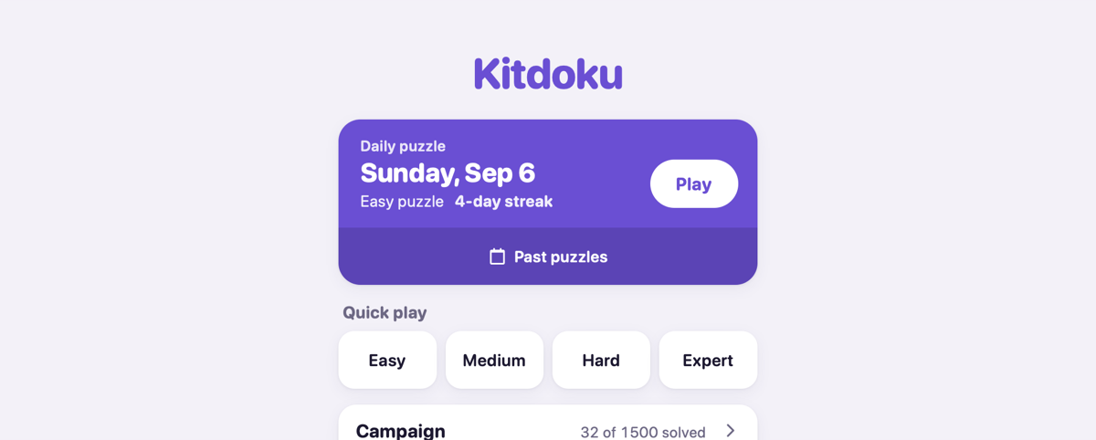 Kitdoku screenshot